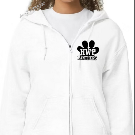 H.W. Porter HWP Paw Youth to Adult Zip Up Jerzees Nublend Hoodie