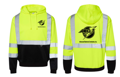 AEC Radians SJ02B-3 Class 3 Color Blocked Hooded Sweatshirt