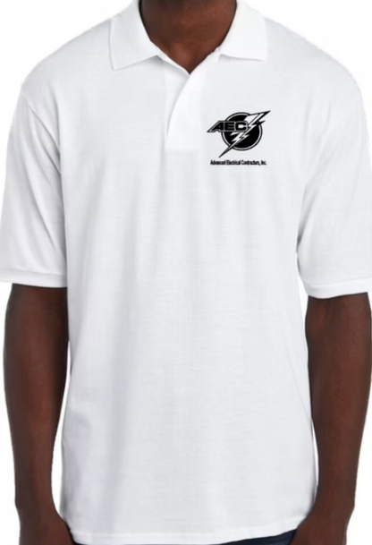 AEC Adult 5.6 oz. SpotShield™ Jersey Polo (choose custom color and logo type)