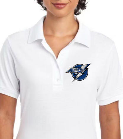 AEC Ladies' 5.6 oz. SpotShield™ Jersey Polo (choose custom color and logo type)
