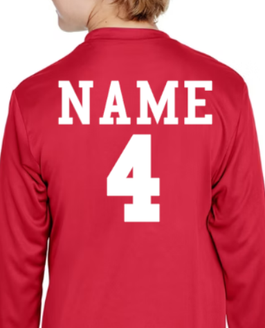 Andover Basketball  Long Sleeve Tee Youth and Adult Sizes