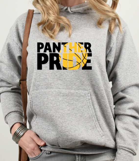 Panthers Bball Pride - Hooded Softstyle Sweatshirt YOUTH to ADULT sizes (multiple color/ layout choices)