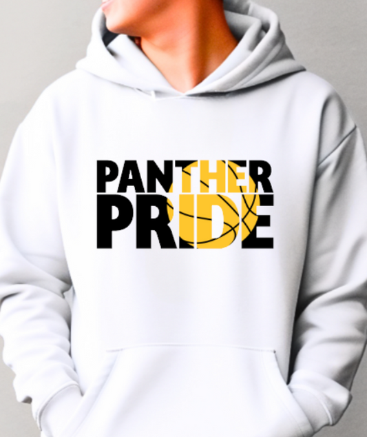 Panthers Bball Pride - Hooded Softstyle Sweatshirt YOUTH to ADULT sizes (multiple color/ layout choices)