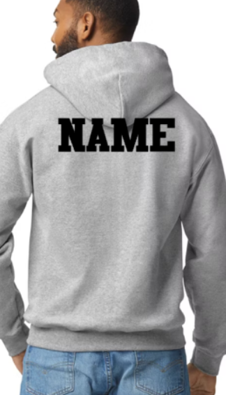 Silverback Wrestling Lettering Hooded Sweatshirt - Youth to adult sizes - customize yours today!