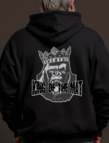 Silverback Wrestling King of the Mat Hooded SOFTSTYLE Sweatshirt YOUTH to ADULT sizes (multiple color choices)