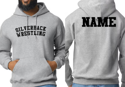 Silverback Wrestling Lettering Hooded Sweatshirt - Youth to adult sizes - customize yours today!