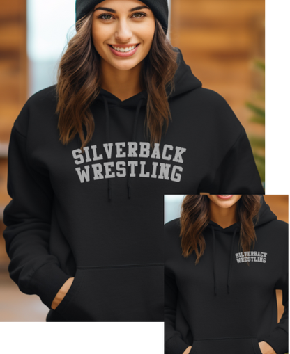 Silverback Wrestling Lettering Hooded Sweatshirt - Youth to adult sizes - customize yours today!
