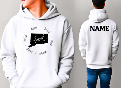 Connecticut Local Softstyle Hoodie - (lots of color choices)
