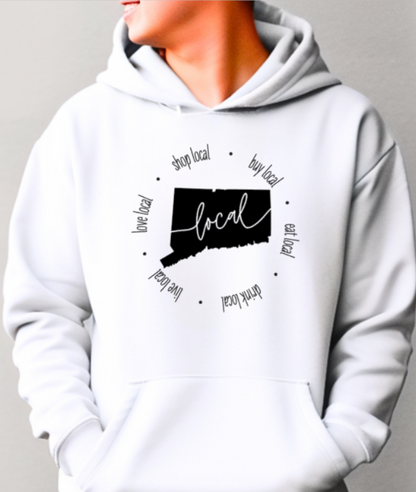 Connecticut Local Softstyle Hoodie - (lots of color choices)