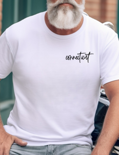 Connecticut Script Softstyle Hoodie - (lots of color choices)