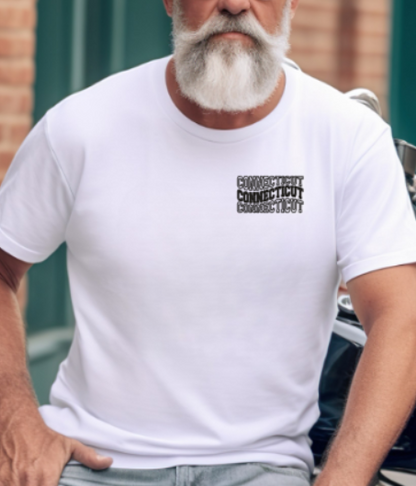 Connecticut Curve Tshirt - Bella Canvas (lots of color choices)