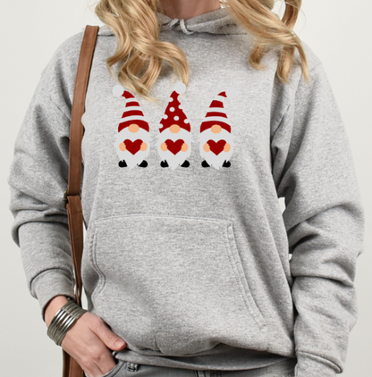Valentine Gnomes Softstyle Hoodie - (lots of color choices)