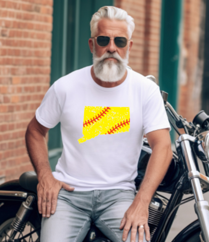 Connecticut Softball Tshirt - Bella Canvas (lots of color choices)