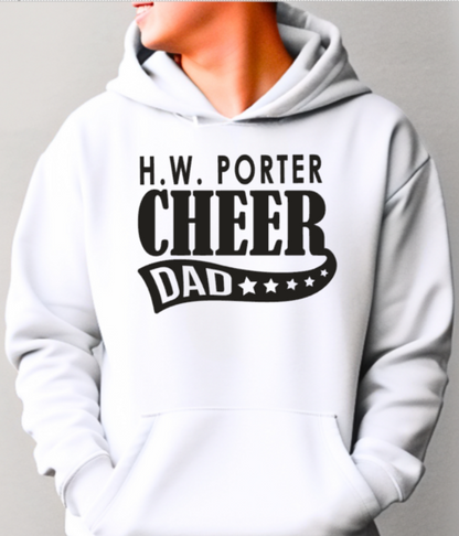 HW Porter Cheer Dad - Hooded Sweatshirt - Customizable