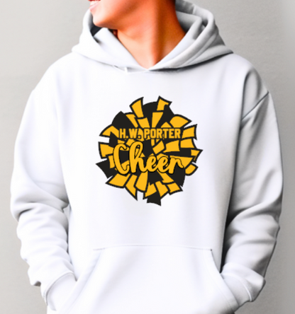HW Porter Cheer Pom Pom  - Hooded YOUTH to ADULT Customizable