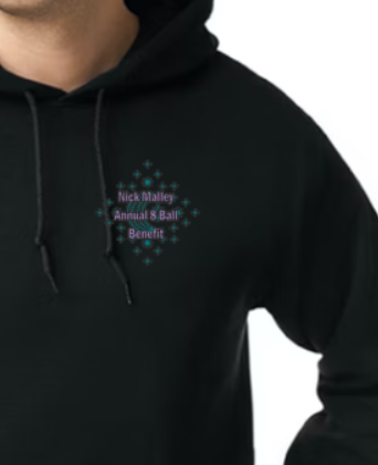 Nick Malley 2024 8Ball Tournament - Hooded Softstyle Sweatshirt (Youth and adult)