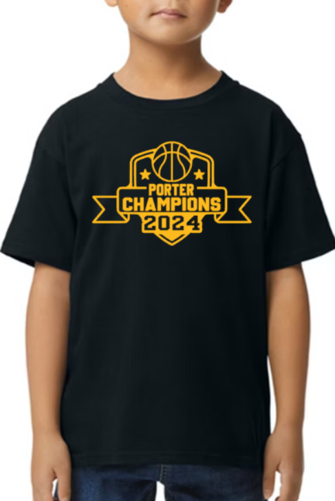 Porter Champions YOUTH Softstyle Tee - Customized Back Available