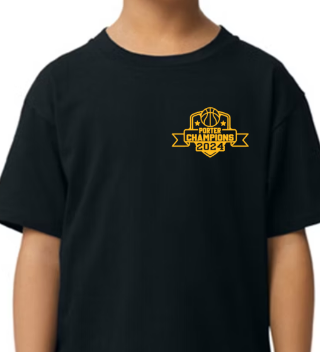 Porter Champions YOUTH Softstyle Tee - Customized Back Available