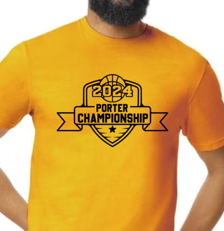 Porter Championship ADULT NEW! Softstyle Tees - Customized back available