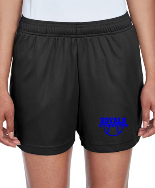Royals Softball BLACK Women's Zone Performance Shorts XS-3xl