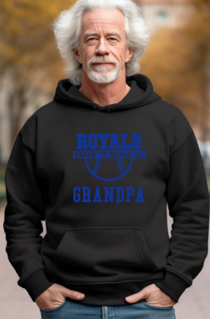 Royals Softball BLACK Softstyle Hoodie Adult - customization available