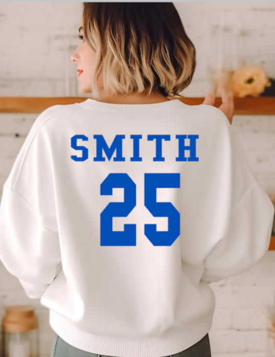 Royals Softball WHITE Crew Neck Adult Sweatshirt