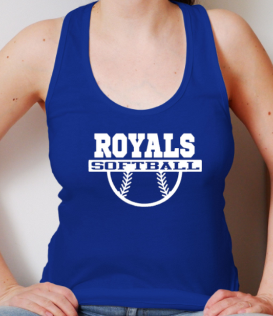 Royals Softball BLUE Racerback NL tank