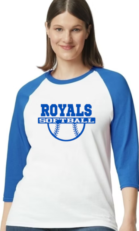 Royals Softball Raglan - unisex – AZDesignz