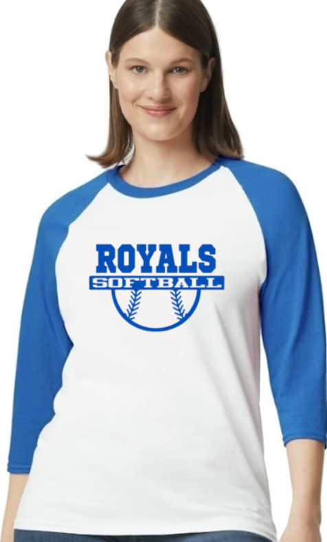 Royals Softball Raglan - unisex