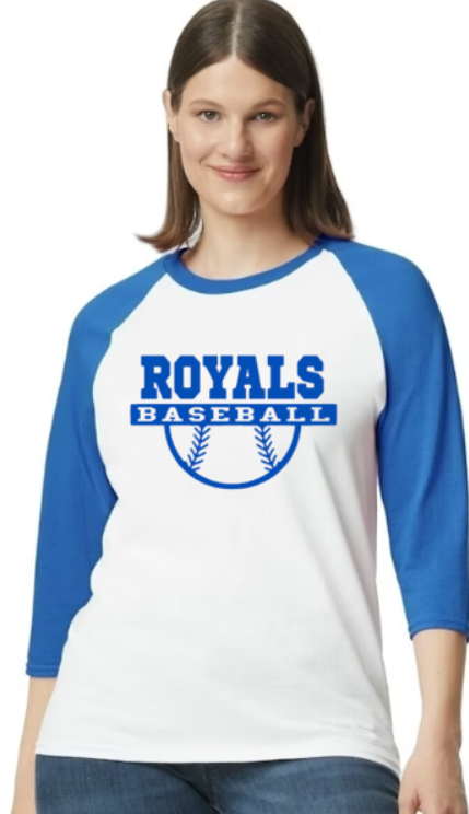 Royals Baseball Raglan - unisex