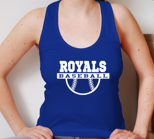 Royals Baseball BLUE Racerback NL tank