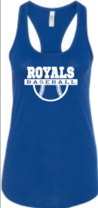 Royals Baseball BLUE Racerback NL tank