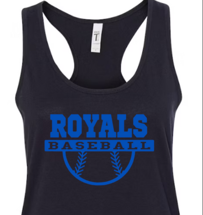 Royals Baseball BLACK Racerback NL tank