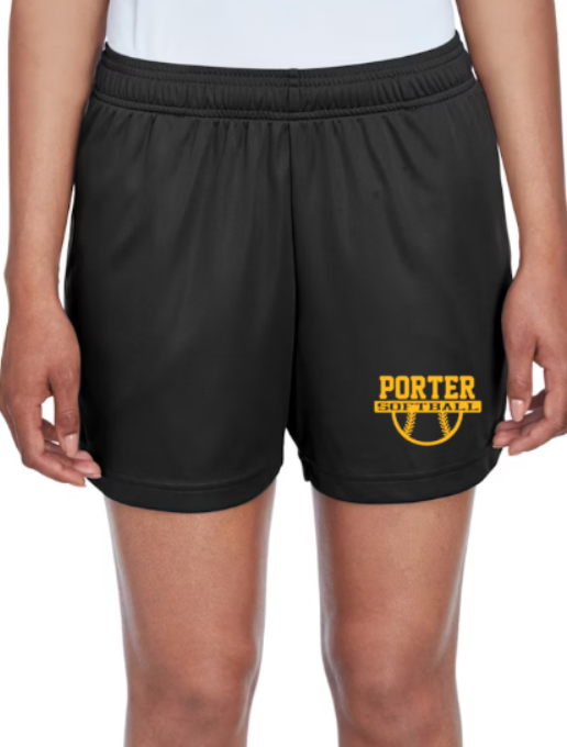 Porter Softball Women's Zone Performance Shorts XS-3xl