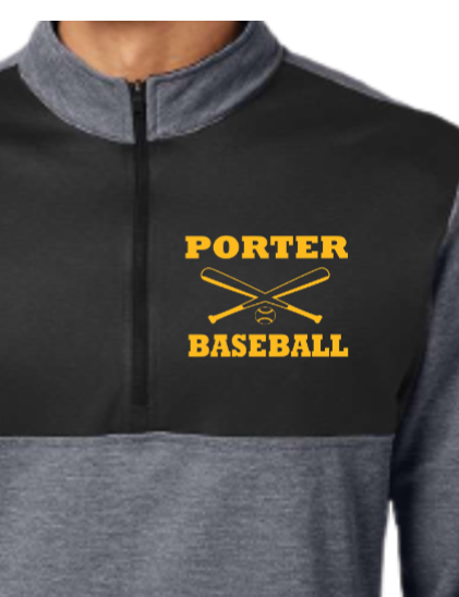 Porter Baseball Adidas Unisex Lightweight Quarter-Zip Pullover