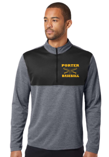 Porter Baseball Adidas Unisex Lightweight Quarter-Zip Pullover
