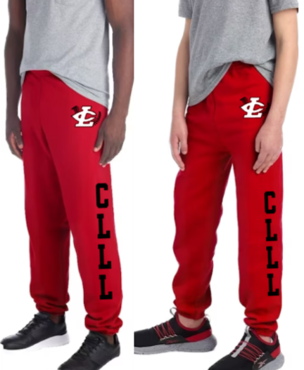 CLLL Jerzees Sweatpants Youth to Adult RED
