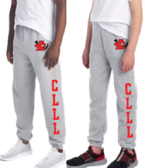 CLLL Jerzees Sweatpants Youth to Adult GRAY
