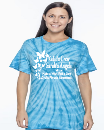 Katie's Crew 2024 Sarah's Angels Tye Dye TShirt Infant to Adults
