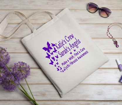 Katie's Crew Sarah's Angels Canvas Tote Bag flat