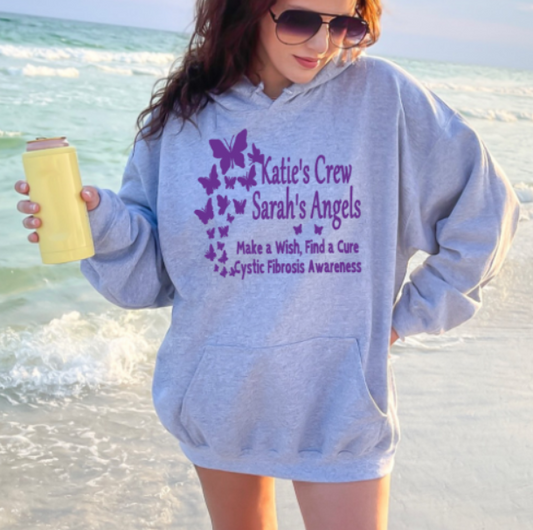 Katie's Crew Sarah's Angels Softstyle Hoodie Adult - GRAY - customization available