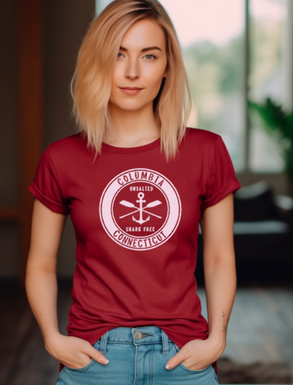 Columbia CT Lake Life Circle Softstyle Gildan Tshirt Adult.  Multiple Colors - Customizable