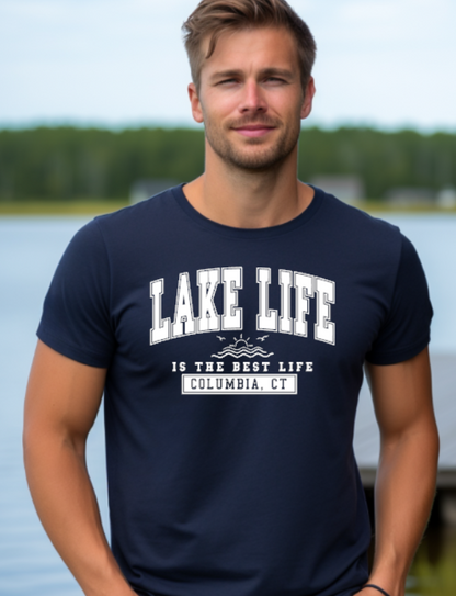 Columbia CT Lake Life Softstyle Gildan Tshirt Adult.  Multiple Colors - Customizable