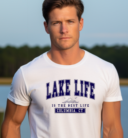 Columbia CT Lake Life Softstyle Gildan Tshirt Adult.  Multiple Colors - Customizable