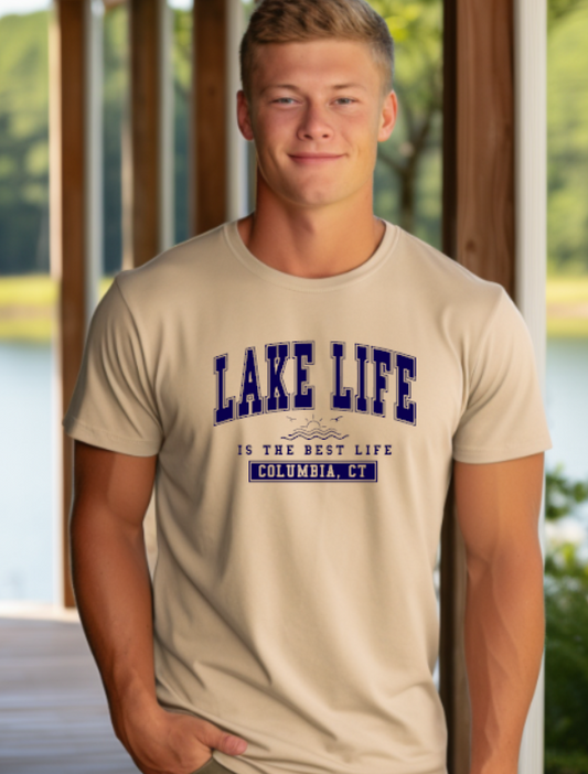 Columbia CT Lake Life Softstyle Gildan Tshirt Adult.  Multiple Colors - Customizable