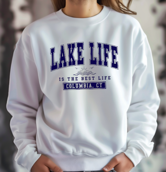 Columbia CT Lake Life Softstyle Gildan Crew Neck Sweatshirt Adult.  Multiple Colors - Customizable