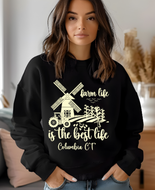 Columbia CT Farm Life Softstyle Gildan Hoodie Adult.  Multiple Colors - Customizable