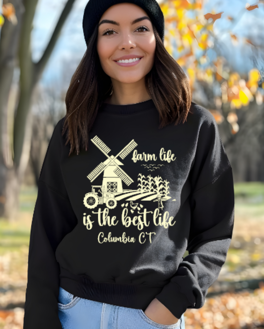 Columbia CT Farm Life Softstyle Gildan Crew Neck Sweatshirt Adult.  Multiple Colors - Customizable