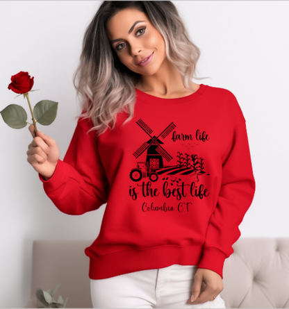 Columbia CT Farm Life Softstyle Gildan Crew Neck Sweatshirt Adult.  Multiple Colors - Customizable
