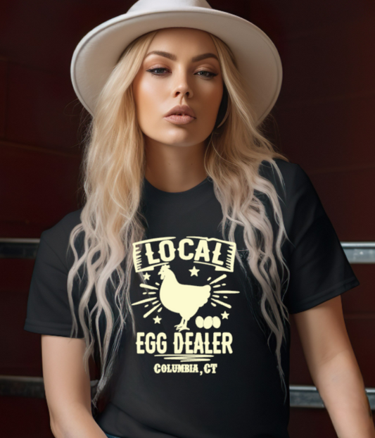 Columbia CT Egg Dealer Softstyle Gildan Tshirt Adult.  Multiple Colors - Customizable